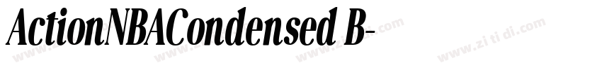 ActionNBACondensed B字体转换